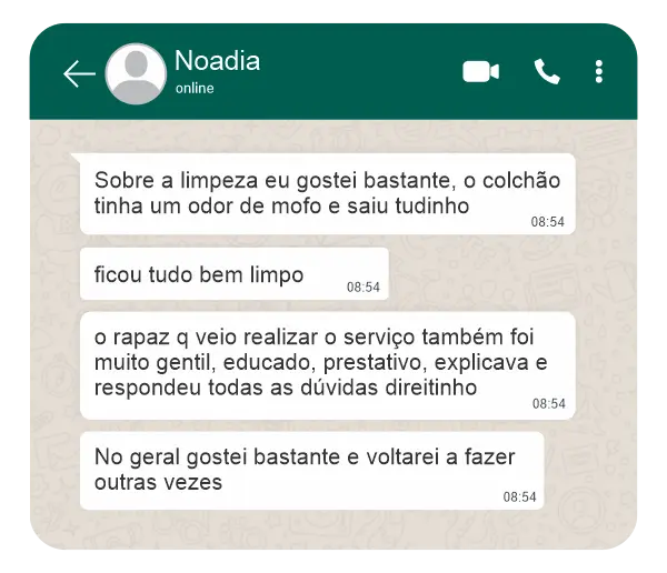 Avaliação Limpeza e Higienização de Estofados 4